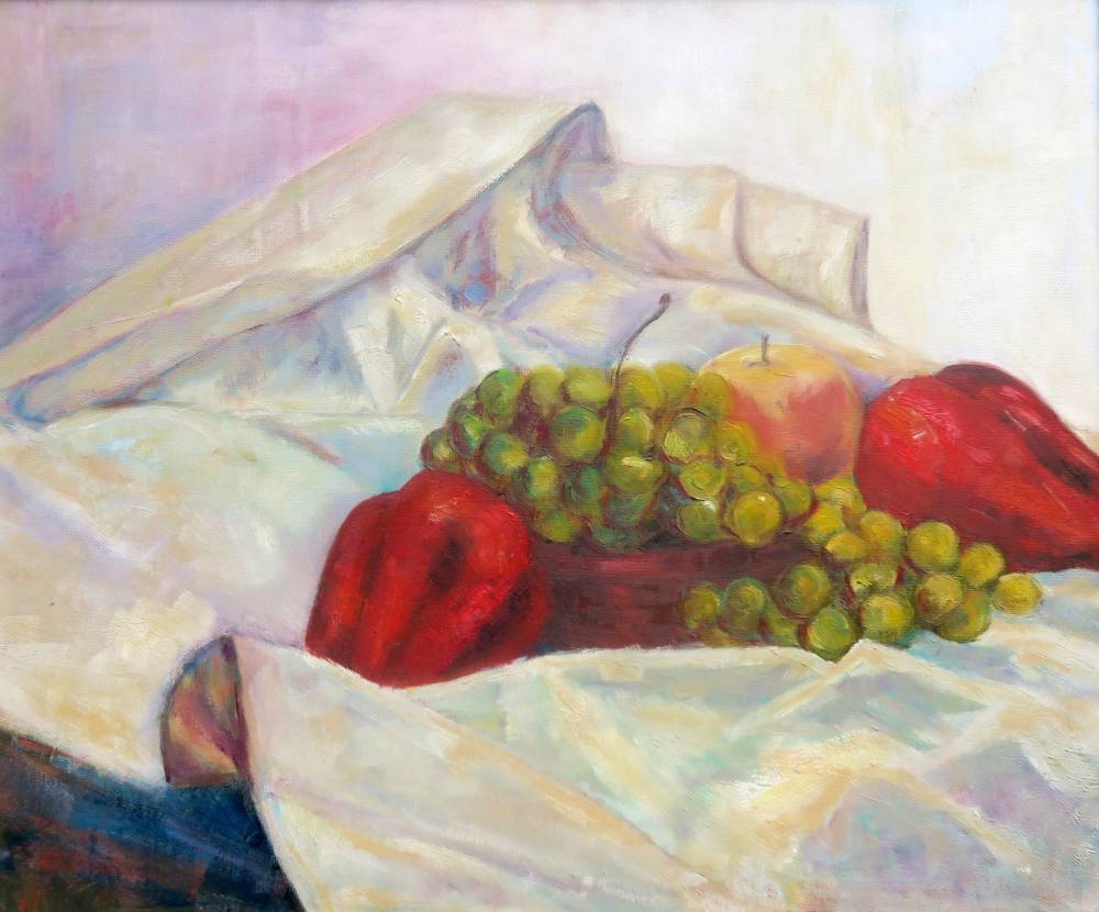 Pimientos y uvas